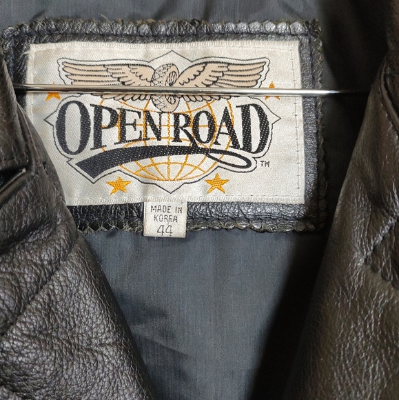 Vintage Open Road Black Fringe Insulated Leather Jacket - Picture 2 of 16